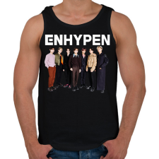 PRINTFASHION ENHYPEN KPOP  - Férfi atléta - Fekete atléta, trikó