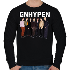 PRINTFASHION ENHYPEN KPOP  - Férfi pulóver - Fekete