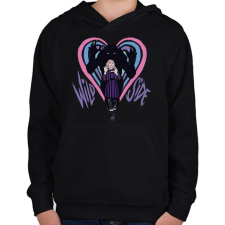 PRINTFASHION Enid Sinclair Wild Side - Gyerek kapucnis pulóver - Fekete gyerek pulóver, kardigán
