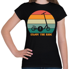 PRINTFASHION Enjoy the ride - Női póló - Fekete női póló