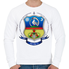 PRINTFASHION Énlaka Címer Rovásos - Férfi pulóver - Fehér