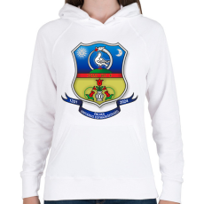 PRINTFASHION Énlaka Unitárius Egyház Címer II. - Női kapucnis pulóver - Fehér