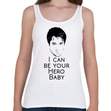 PRINTFASHION Enrique Iglesias - Női atléta - Fehér női trikó