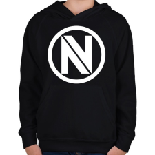 PRINTFASHION Envyus logo - Gyerek kapucnis pulóver - Fekete gyerek pulóver, kardigán