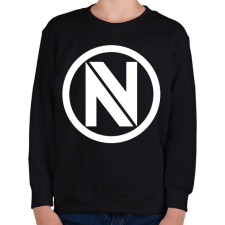 PRINTFASHION Envyus logo - Gyerek pulóver - Fekete gyerek pulóver, kardigán