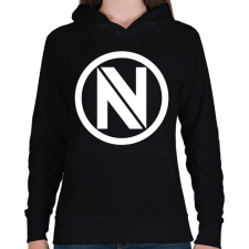 PRINTFASHION Envyus logo - Női kapucnis pulóver - Fekete női pulóver, kardigán
