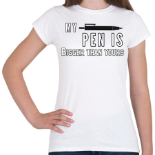 PRINTFASHION Enyém nagyobb... - Női póló - Fehér női póló