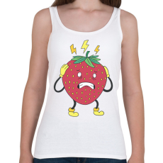 PRINTFASHION Eper - Női atléta - Fehér