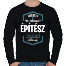 PRINTFASHION Építész prémium minőség - Férfi pulóver - Fekete férfi pulóver, kardigán