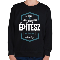 PRINTFASHION Építész prémium minőség - Gyerek pulóver - Fekete