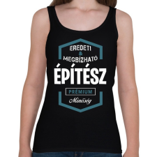 PRINTFASHION Építész prémium minőség - Női atléta - Fekete női trikó