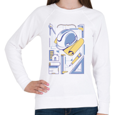 PRINTFASHION Építészmérnök - Női pulóver - Fehér női pulóver, kardigán