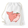 PRINTFASHION Epres cápa - Sportzsák, Tornazsák - Fehér