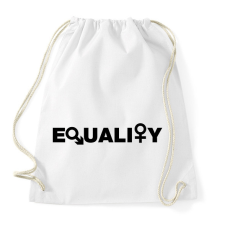 PRINTFASHION Equality - Egyenlőség - Egyenjogúság - Sportzsák, Tornazsák - Fehér tornazsák