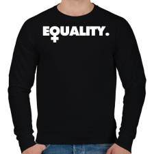 PRINTFASHION Equality - Férfi pulóver - Fekete férfi pulóver, kardigán