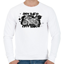 PRINTFASHION er622fh - Férfi pulóver - Fehér férfi pulóver, kardigán