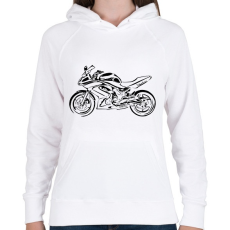 PRINTFASHION er6f2 - Női kapucnis pulóver - Fehér
