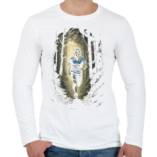 PRINTFASHION Erdei futó - Férfi hosszú ujjú póló - Fehér férfi póló