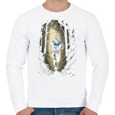 PRINTFASHION Erdei futó - Férfi pulóver - Fehér férfi pulóver, kardigán