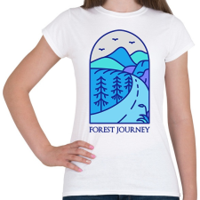 PRINTFASHION Erdőtúra - Női póló - Fehér női póló