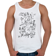 PRINTFASHION Eredeti Orbán Viktor mesterterv - Férfi atléta - Fehér atléta, trikó