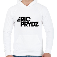 PRINTFASHION Eric Prydz - Férfi kapucnis pulóver - Fehér
