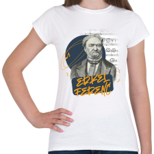 PRINTFASHION Erkel Ferenc - Női póló - Fehér női póló