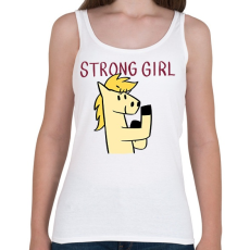 PRINTFASHION Erős csajszi - Női atléta - Fehér