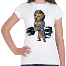 PRINTFASHION Erős tacskó - Női póló - Fehér női póló