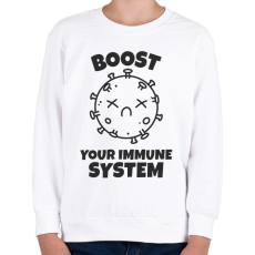 PRINTFASHION ERŐSÍTSD AZ IMMUNRENDSZERED - Gyerek pulóver - Fehér