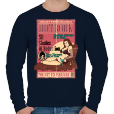 PRINTFASHION Erotikus könyv - Férfi pulóver - Sötétkék férfi pulóver, kardigán