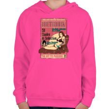 PRINTFASHION Erotikus könyv - Gyerek kapucnis pulóver - Fukszia gyerek pulóver, kardigán