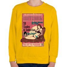 PRINTFASHION Erotikus könyv - Gyerek pulóver - Sárga gyerek pulóver, kardigán