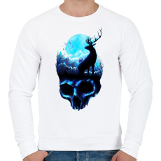 PRINTFASHION Erózió - Férfi pulóver - Fehér