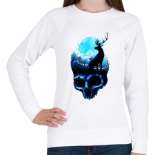 PRINTFASHION Erózió - Női pulóver - Fehér női pulóver, kardigán