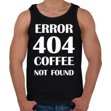 PRINTFASHION Error 404 - Bögre fehér - Férfi atléta - Fekete