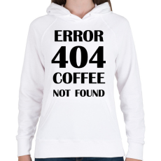 PRINTFASHION Error 404 -Bögre - Női kapucnis pulóver - Fehér