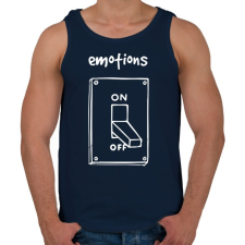 PRINTFASHION Érzelmek Be-Ki - Férfi atléta - Sötétkék atléta, trikó