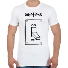 PRINTFASHION Érzelmek Be-Ki - Férfi póló - Fehér