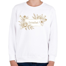 PRINTFASHION Erzsébet - Gyerek pulóver - Fehér