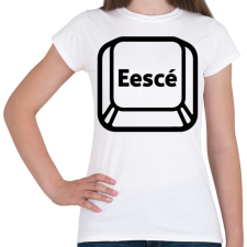 PRINTFASHION "Esc" billentyű - Női póló - Fehér női póló