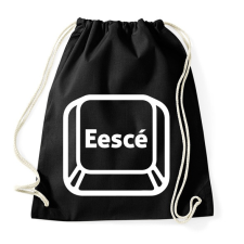 PRINTFASHION "Esc" billentyű - Sportzsák, Tornazsák - Fekete tornazsák