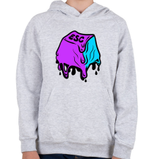 PRINTFASHION ESC olvadás - graffiti - Gyerek kapucnis pulóver - Sport szürke gyerek pulóver, kardigán