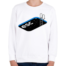 PRINTFASHION Escape - Gyerek pulóver - Fehér