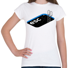 PRINTFASHION Escape - Női póló - Fehér