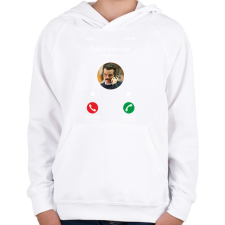 PRINTFASHION Escobar calling 2 - Gyerek kapucnis pulóver - Fehér gyerek pulóver, kardigán