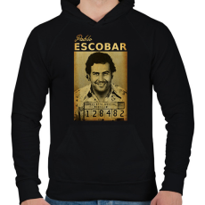 PRINTFASHION escobar - Férfi kapucnis pulóver - Fekete