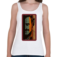 PRINTFASHION Escobar - Női atléta - Fehér női trikó