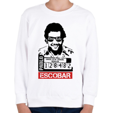 PRINTFASHION Escobar thug life - Gyerek pulóver - Fehér gyerek pulóver, kardigán