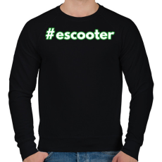 PRINTFASHION #escooter - Férfi pulóver - Fekete